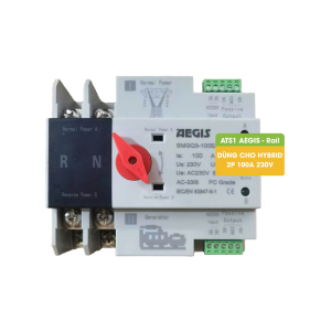 Bộ chuyển nguồn tự động dùng cho Hybrid 2P 125A 230V- ATS1 AEGIS – Rail