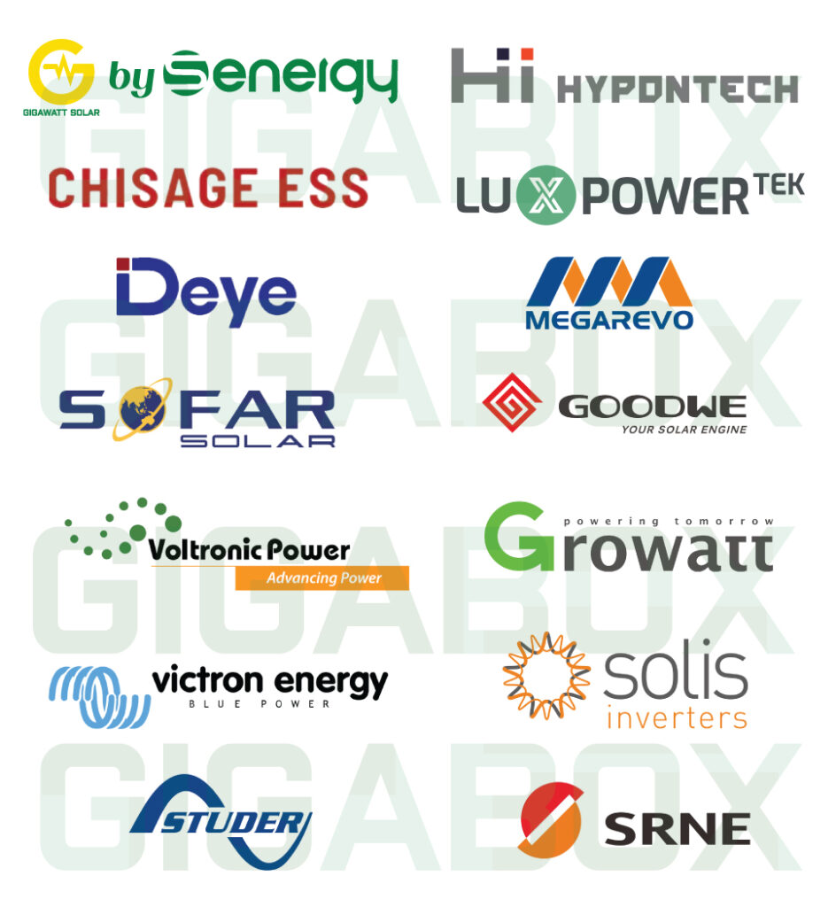 Pin lưu trữ Gigabox giao tiếp với các biến tần Hybrid